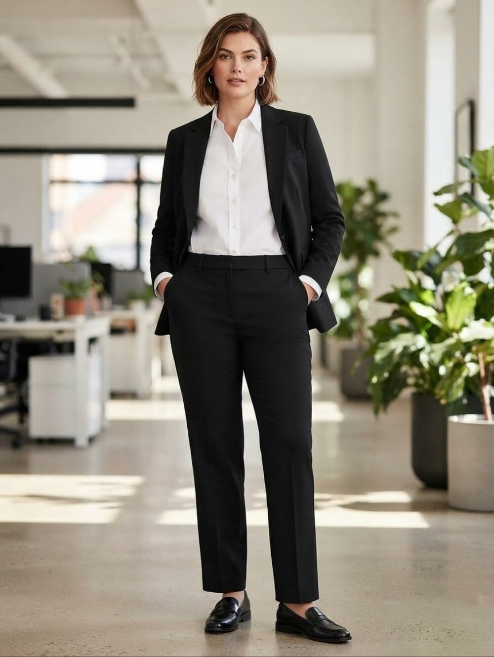 INC International Concepts Black Tailored Dress Pants Trousers - Size 20